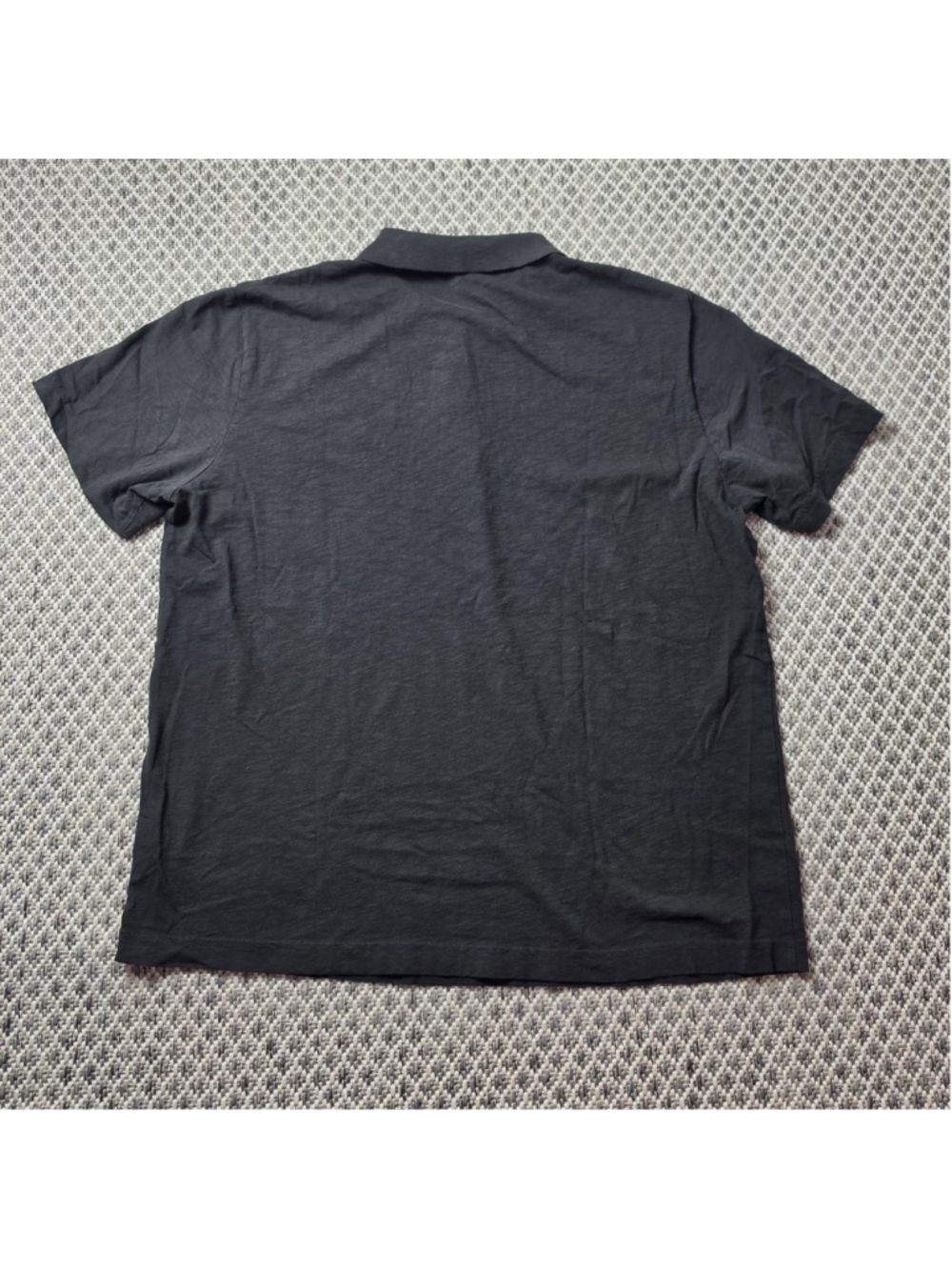 Theory Mens XL Gray Short Sleeve Polo Shirt Lightweight Minimalist - Picture 3 of 7